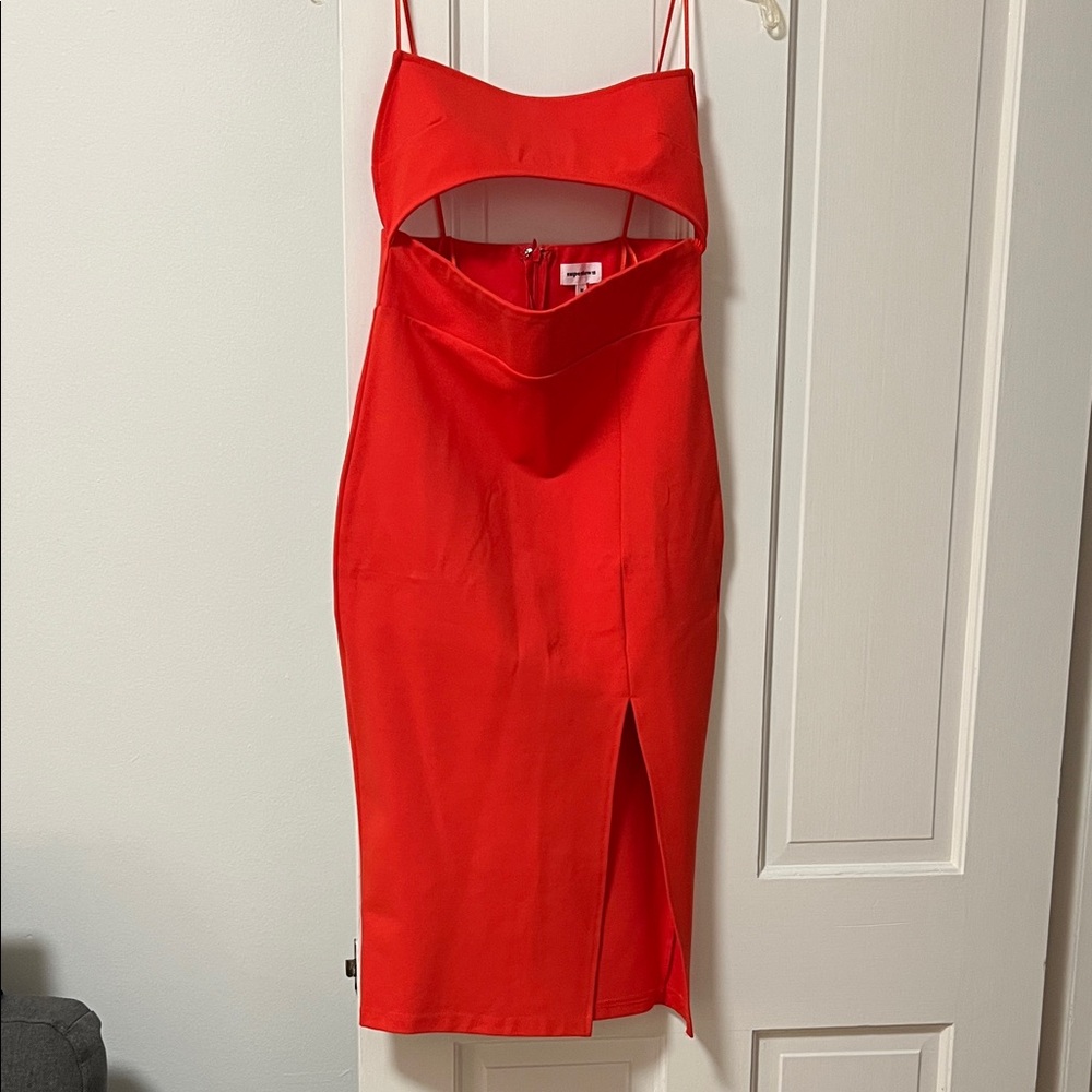 Superdown Trista Red Cut-Out Midi Dress - Picture 3 of 5